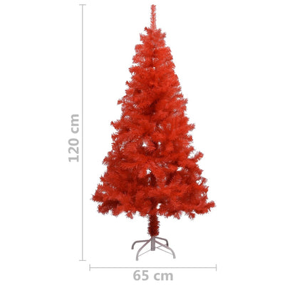 Artificial Christmas Tree with Stand Red 120 cm PVC