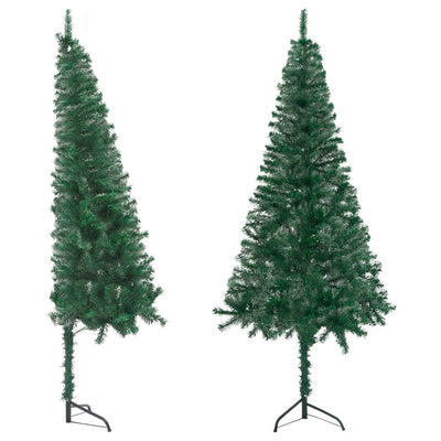 Corner Artificial Christmas Tree Green 180 cm PVC