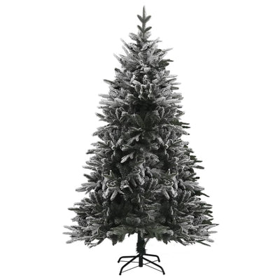 Artificial Christmas Tree with Flocked Snow Green 180 cm PVC&PE
