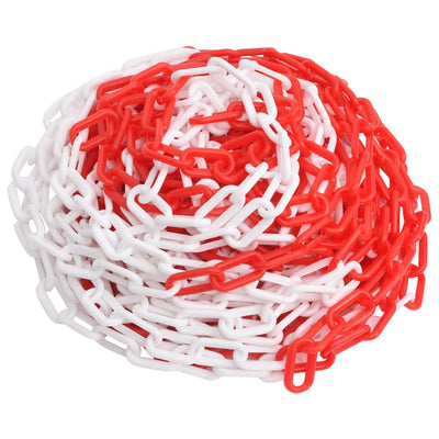 Warning Chain Red and White 100 m Ø6 mm Plastic