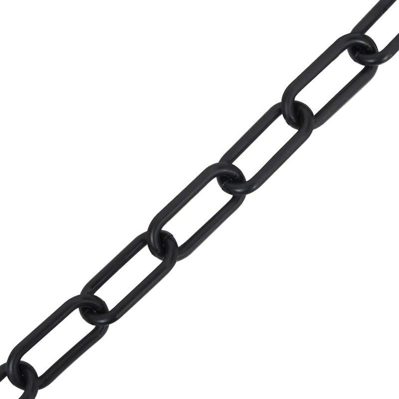 Warning Chain Black 30 m Ø8 mm Plastic