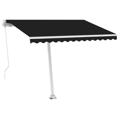 Freestanding Manual Retractable Awning 350x250 cm Anthracite