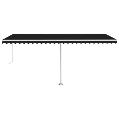 Freestanding Manual Retractable Awning 500x300 cm Anthracite