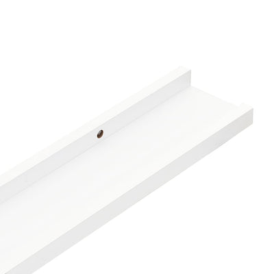 Wall Shelves 2 pcs White 115x9x3 cm