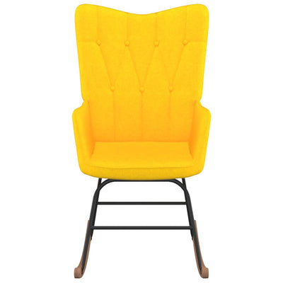 Rocking Chair Mustard Yellow Fabric