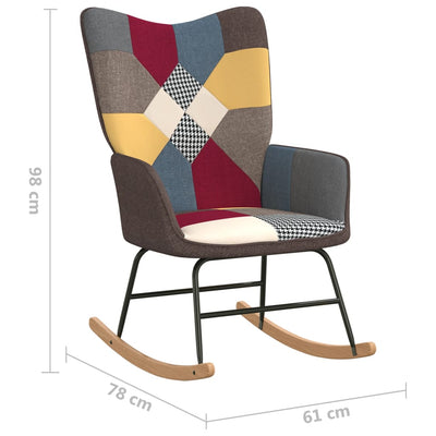 Rocking Chair Patchwork Fabric