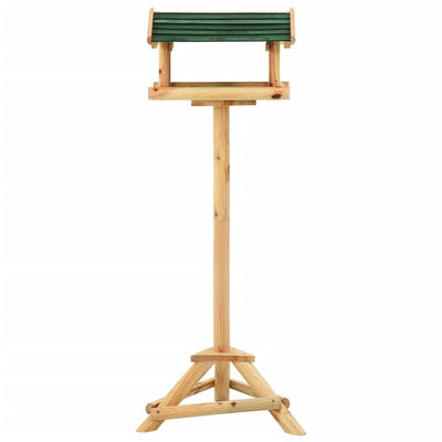 Bird Feeder with Stand 37x28x100 cm Solid Fir Wood