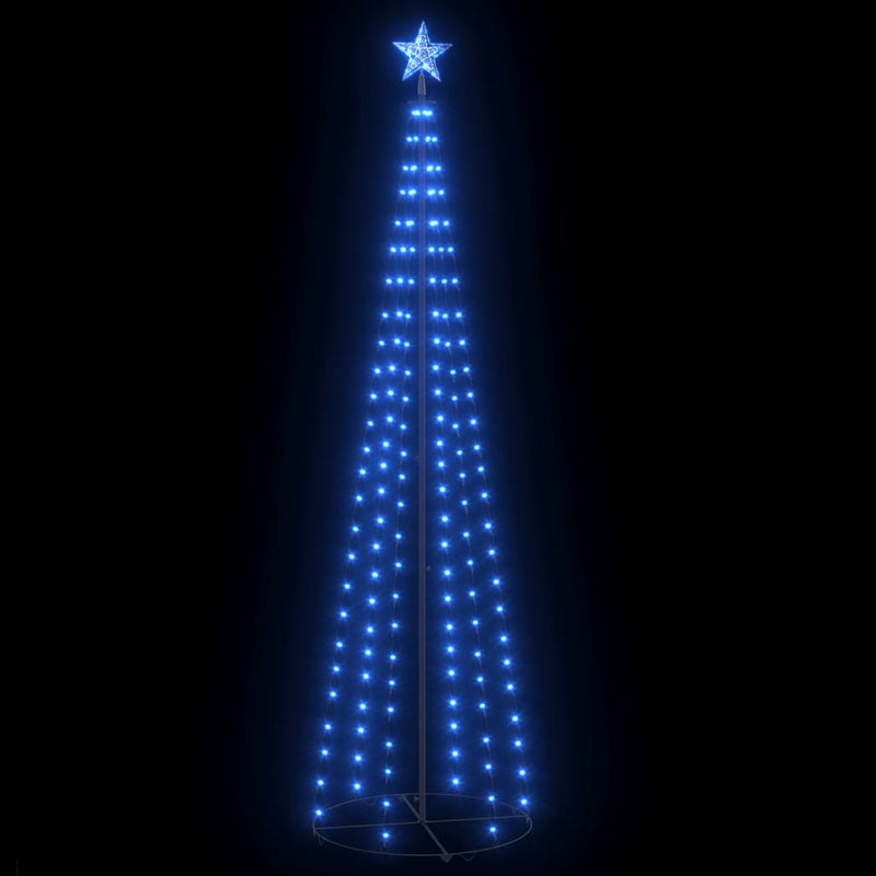 Christmas Cone Tree Blue 136 LEDs Decoration 70x240 cm