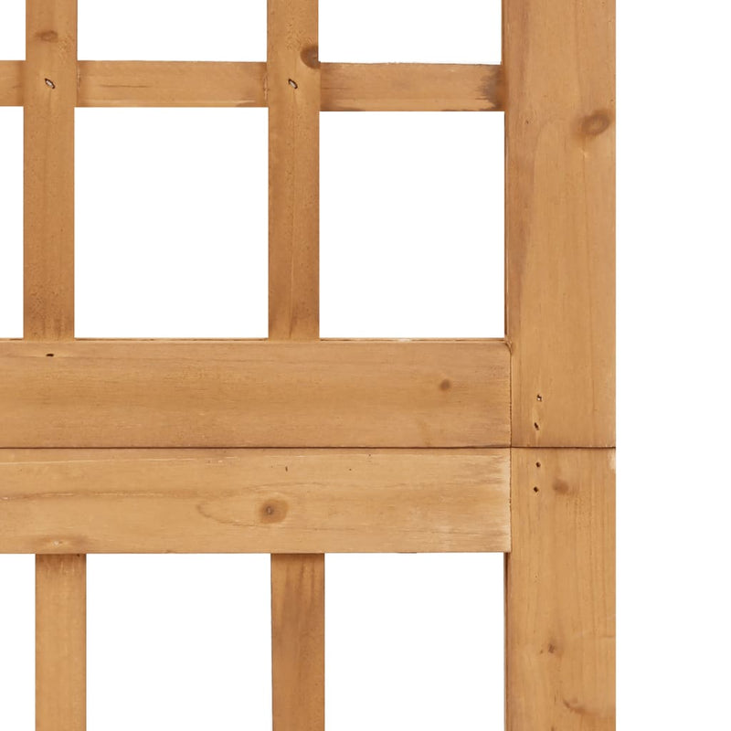 6-Panel Room Divider/Trellis Solid Fir Wood 242.5x180 cm - Payday Deals