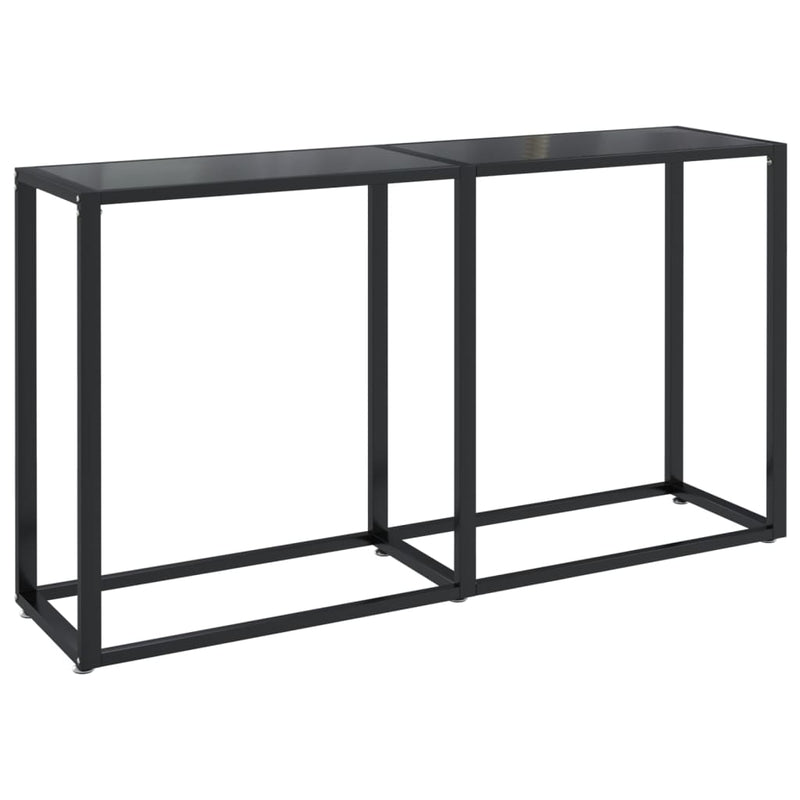 Console Table Black 140x35x75.5cm Tempered Glass
