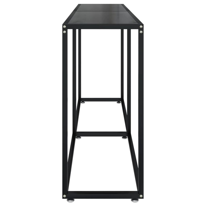 Console Table Black 180x35x75.5cm Tempered Glass