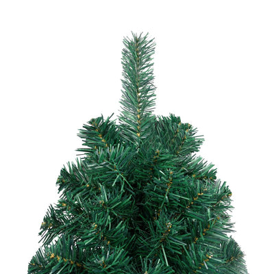 Artificial Half Christmas Tree with LEDs&Ball Set Green 150 cm