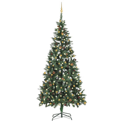 Artificial Christmas Tree with LEDs&Ball Set 210 cm
