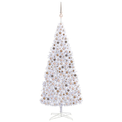 Artificial Christmas Tree with LEDs&Ball Set LEDs 400 cm White