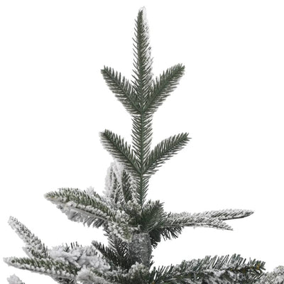 Artificial Christmas Tree LED&Ball Set&Flocked Snow 240 cm PVC&PE