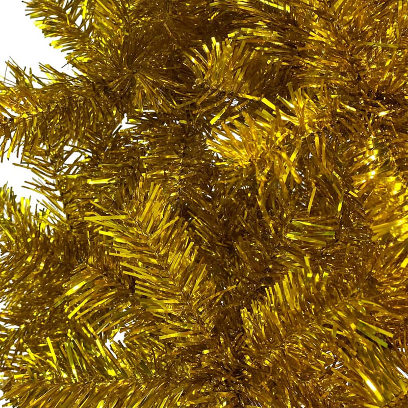 Slim Christmas Tree with LEDs&Ball Set Gold 240 cm