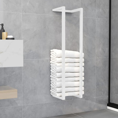 Towel Rack White 25x20x95 cm Steel