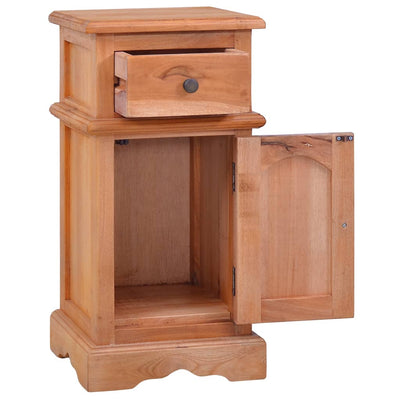 Bedside Cabinet Solid Wood Mahogany