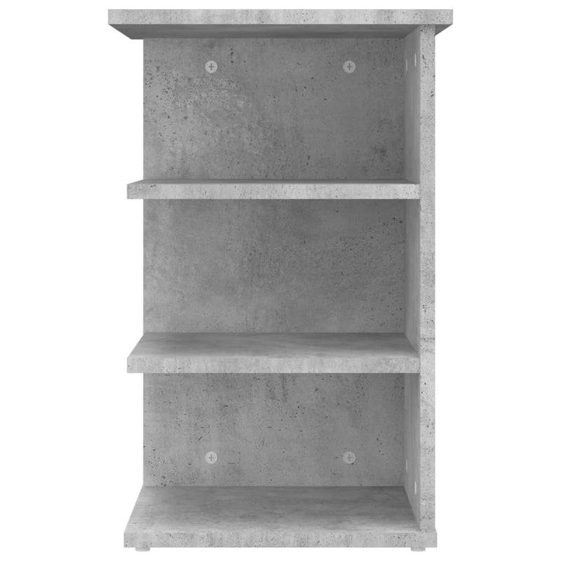 Side Cabinet Concrete Grey 35x35x55 cm Chipboard
