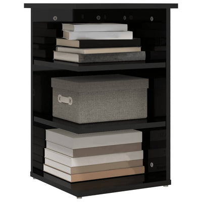 Side Cabinet High Gloss Black 35x35x55 cm Chipboard