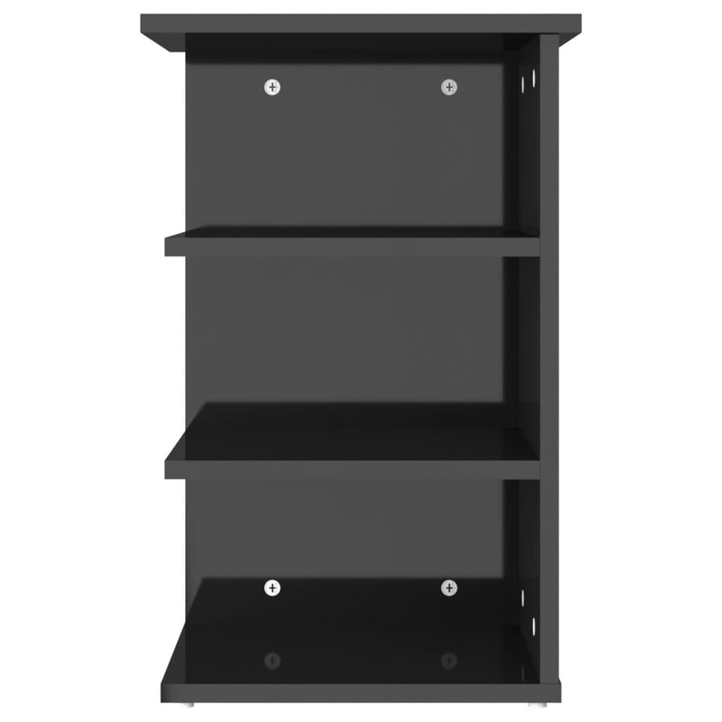 Side Cabinet High Gloss Black 35x35x55 cm Chipboard