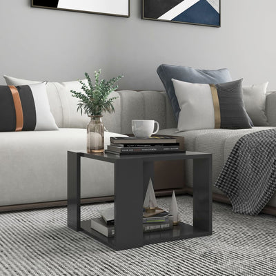 Coffee Table Grey 40x40x30 cm Engineered Wood