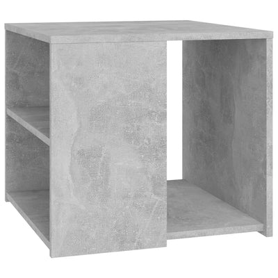 Side Table Concrete Grey 50x50x45 cm Chipboard