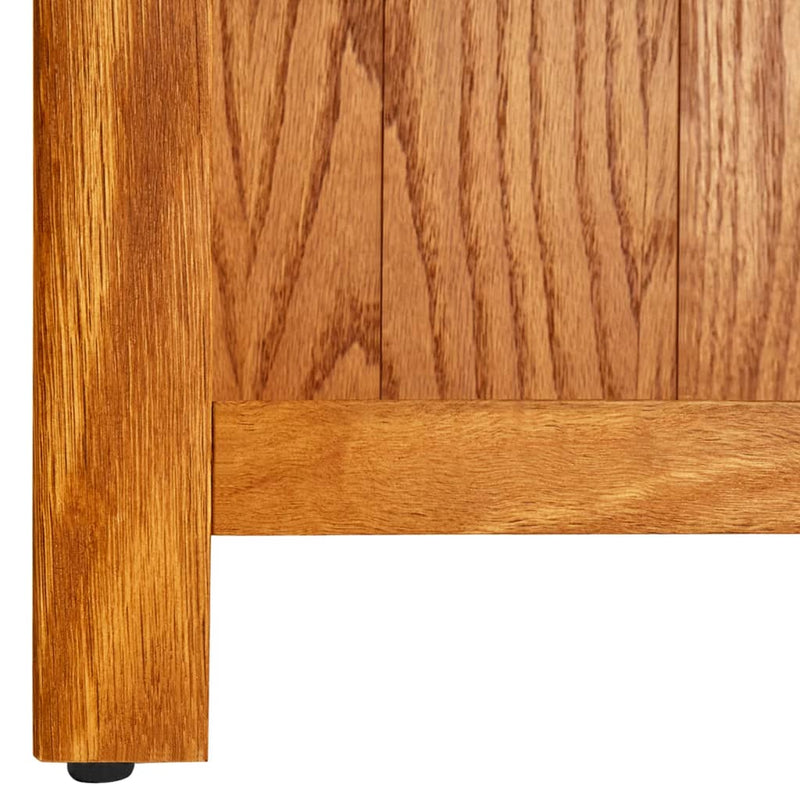 5-Tier Bookcase 70x22x140 cm Solid Oak Wood
