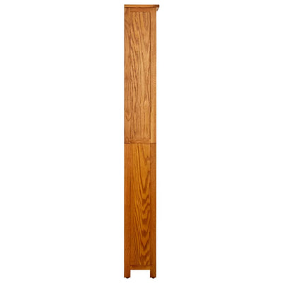 6-Tier Bookcase 52x22x180 cm Solid Oak Wood