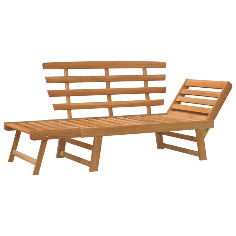 Garden Bench 2-in-1 190 cm Solid Acacia Wood - Payday Deals