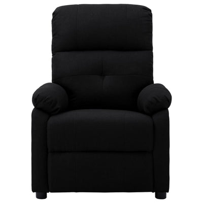 Electric Massage Recliner Chair Black Fabric