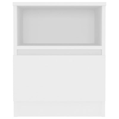 Bed Cabinet White 40x40x50 cm Chipboard - Payday Deals