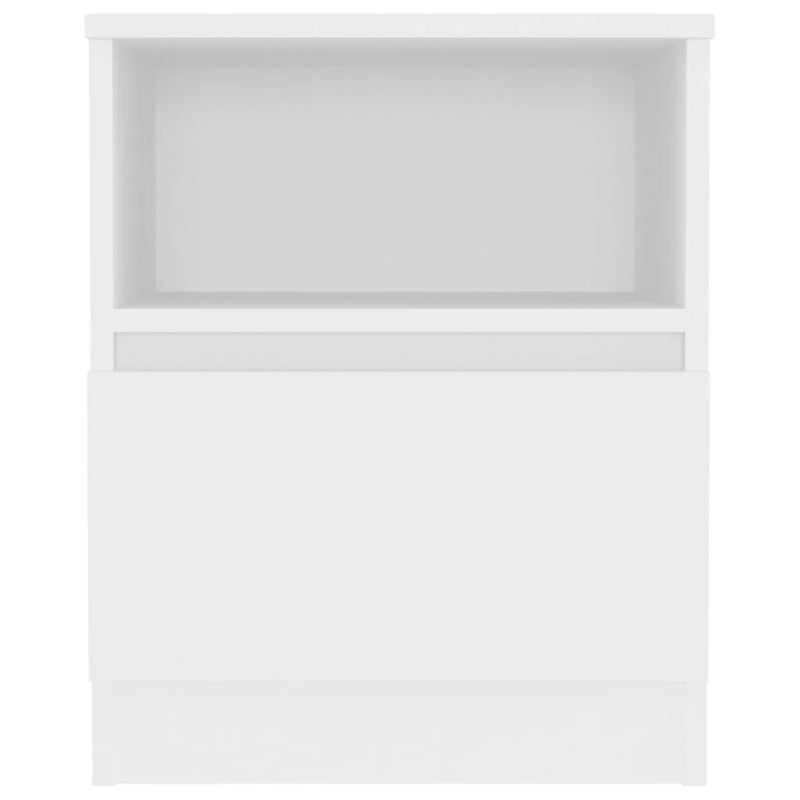 Bed Cabinets 2 pcs White 40x40x50 cm Chipboard - Payday Deals