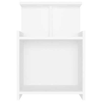 Bed Cabinets 2 pcs White 40x35x60 cm Chipboard