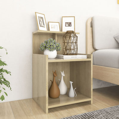 Bed Cabinet Sonoma Oak 40x35x60 cm Chipboard - Payday Deals