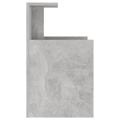 Bed Cabinet Concrete Grey 40x35x60 cm Chipboard