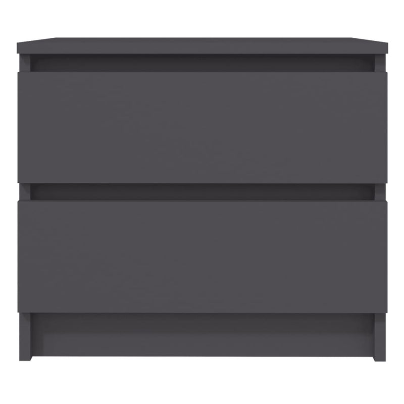 Bed Cabinet Grey 50x39x43.5 cm Chipboard - Payday Deals