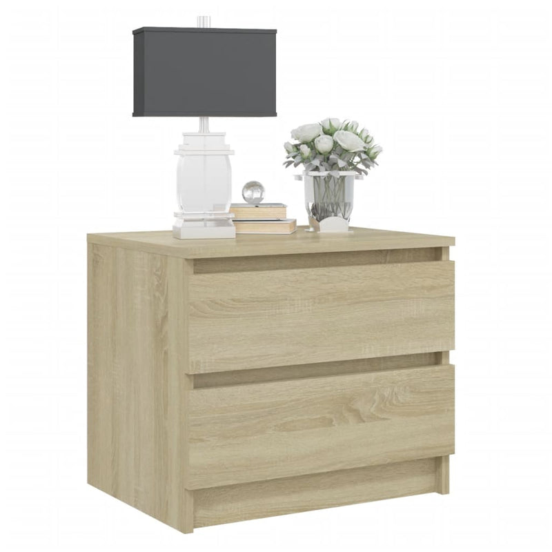 Bed Cabinet Sonoma Oak 50x39x43.5 cm Chipboard - Payday Deals