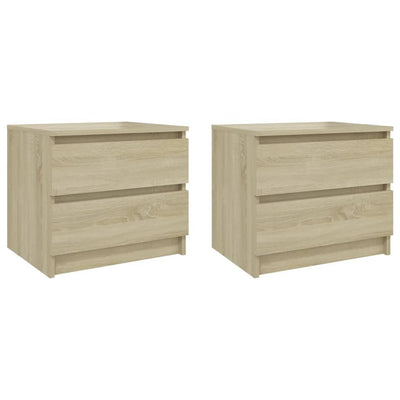 Bed Cabinets 2 pcs Sonoma Oak 50x39x43.5 cm Chipboard - Payday Deals