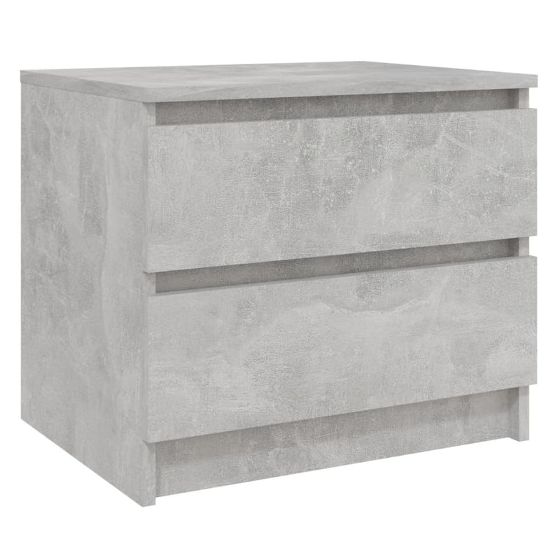 Bed Cabinets 2 pcs Concrete Grey 50x39x43.5 cm Chipboard - Payday Deals
