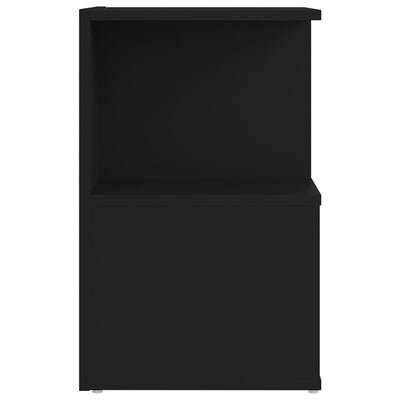 Bedside Cabinets 2 pcs Black 35x35x55 cm Chipboard