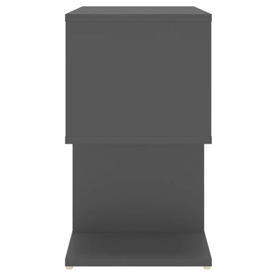 Bedside Cabinet Grey 50x30x51.5 cm Chipboard - Payday Deals