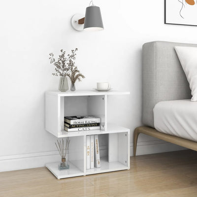 Bedside Cabinet High Gloss White 50x30x51.5 cm Chipboard - Payday Deals