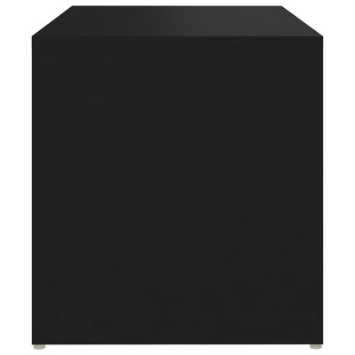 Side Table Black 59x36x38 cm Chipboard