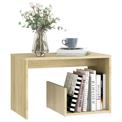 Side Table Sonoma Oak 59x36x38 cm Chipboard - Payday Deals