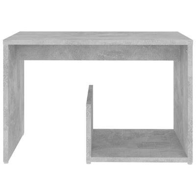 Side Table Concrete Grey 59x36x38 cm Chipboard