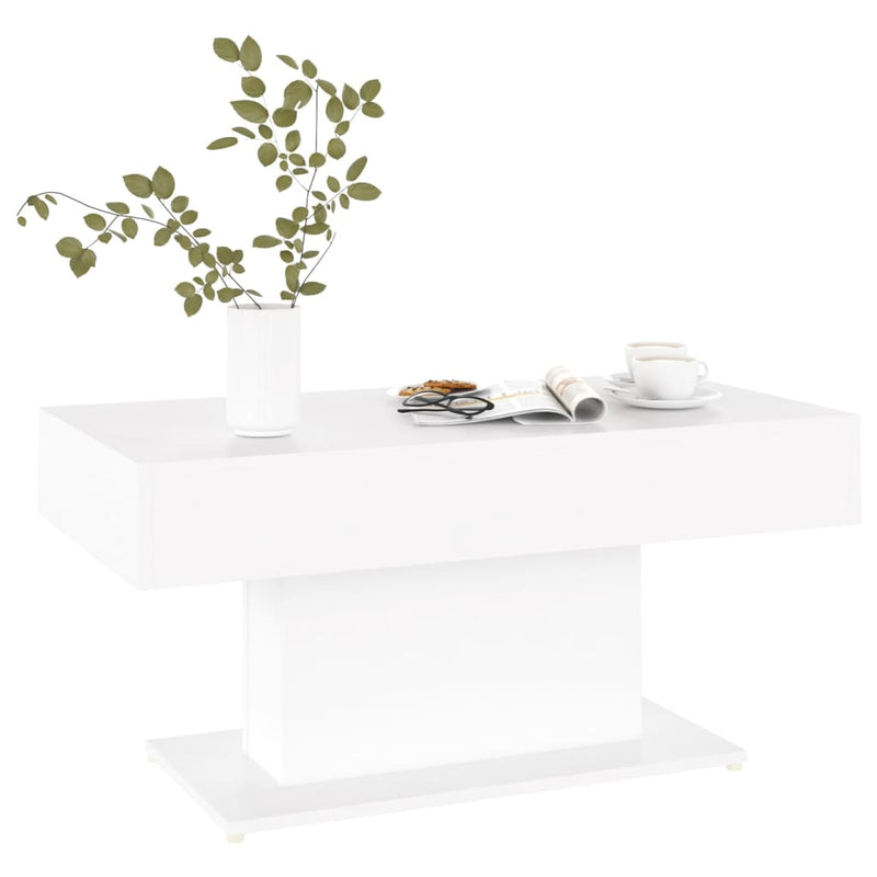 Coffee Table White 96x50x45 cm Chipboard
