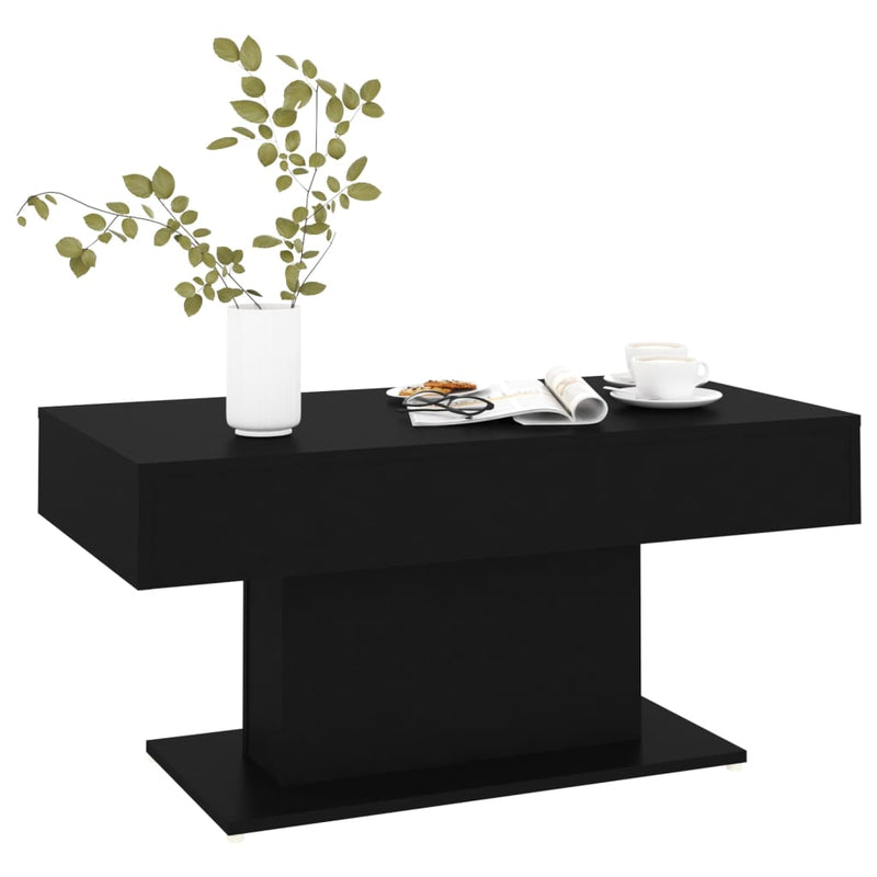 Coffee Table Black 96x50x45 cm Engineered Wood