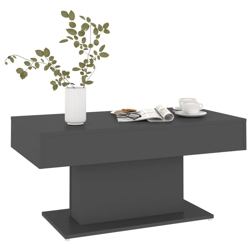 Coffee Table Grey 96x50x45 cm Engineered Wood