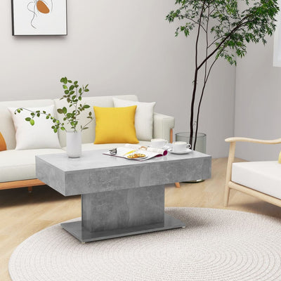 Coffee Table Concrete Grey 96x50x45 cm Chipboard - Payday Deals